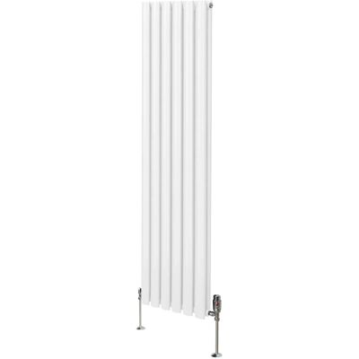 MonsterShop White Oval Column Radiator & Valves MonsterShop White Oval Column Radiator & Valves