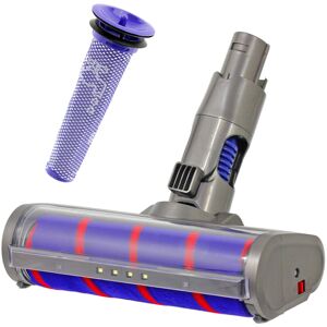 Spares2go Soft Roller Brush Head Filter Pre Motor For Dyson Dc58 Dc62 Vacuum Hard Floor Spares2go Soft Roller Brush Head Filter Pre Motor For Dyson Dc58 Dc62 Vacuum Hard Floor