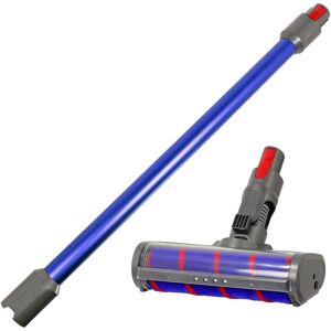 Spares2go Soft Roller Hard Floor Turbine Tool For Dyson V8 Sv10 Vacuum + Blue Rod Wand Spares2go Soft Roller Hard Floor Turbine Tool For Dyson V8 Sv10 Vacuum + Blue Rod Wand