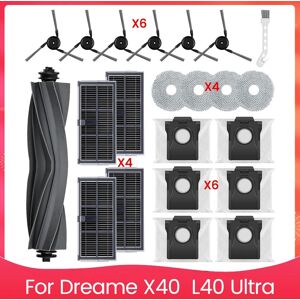 2x(Accessory Set For X40 & L40 Ultra Vacuums Main Side Brush Hepa Mop8865 2x(Accessory Set For X40 & L40 Ultra Vacuums Main Side Brush Hepa Mop8865
