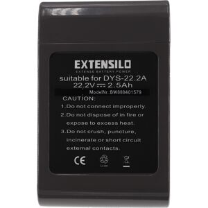 Extensilo Battery For Dyson 917083-01 917083-07 17083-3511 202932-02 2500mah 22.2v Extensilo Battery For Dyson 917083-01 917083-07 17083-3511 202932-02 2500mah 22.2v