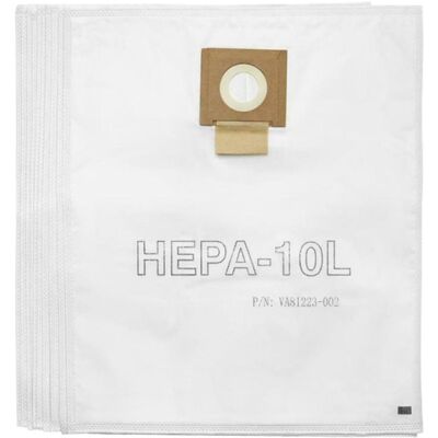 Nilfisk Viper DSU Vacuum Cleaner Bag - 10 L, Pack of 10 Nilfisk Viper DSU Vacuum Cleaner Bag - 10 L, Pack of 10