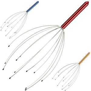 Relaxdays 3x Head Massager In Set Head Massage Spider Head Scraper 12 Prongs Relaxdays 3x Head Massager In Set Head Massage Spider Head Scraper 12 Prongs