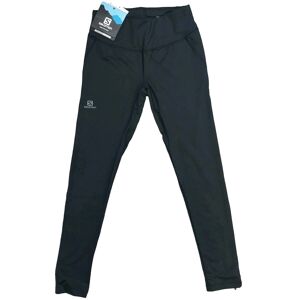 Salomon Agile 7/8 Leggings Womens Xs Black Breathable Zip Pocket Reflective Salomon Agile 7/8 Leggings Womens Xs Black Breathable Zip Pocket Reflective