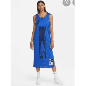Nike Jersey Long Dress Size S (Cu6787 405) Blue/black/white Nike Jersey Long Dress Size S (Cu6787 405) Blue/black/white