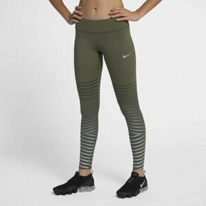 Nike Epic Lux Flash Running Tights Size S (856680 395) Khaki/ Silver Nike Epic Lux Flash Running Tights Size S (856680 395) Khaki/ Silver