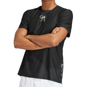 adidas Ultimate Ub Mens Running Top Black Short Sleeve Reflective Run T-Shirt adidas Ultimate Ub Mens Running Top Black Short Sleeve Reflective Run T-Shirt