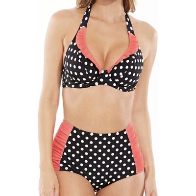 Figleaves Tuscany Bikini Black Size 30gg 8 Halter Neck Top Tummy Control Brief Figleaves Tuscany Bikini Black Size 30gg 8 Halter Neck Top Tummy Control Brief