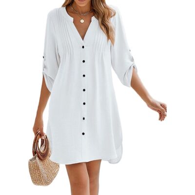 Women Beach Cover Ups V Neck Button Down Swimsuit Coverup Swimwear Bathing9739 Women Beach Cover Ups V Neck Button Down Swimsuit Coverup Swimwear Bathing9739