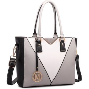 Miss Lulu Leather Look V-Shape Shoulder Handbag Lightweight Medium Tote Bag For Miss Lulu Leather Look V-Shape Shoulder Handbag Lightweight Medium Tote Bag For