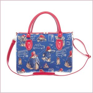 Signare Paddington Bear Tapestry Weekend Travel Bag Shoulder Grab Bag Blue Red Signare Paddington Bear Tapestry Weekend Travel Bag Shoulder Grab Bag Blue Red