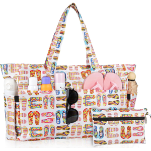 Does Not Apply Extra Large Beach Bag, Waterproof Beach Bags With 9 Pockets And 1 Individual Pou Does Not Apply Extra Large Beach Bag, Waterproof Beach Bags With 9 Pockets And 1 Individual Pou
