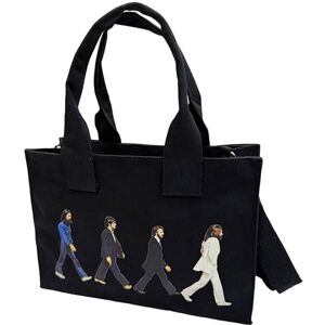 Beatles - The Beatles - Cotton Tote Bag Abbey Road Drop T Logo Black Back Prin - V500z Beatles - The Beatles - Cotton Tote Bag Abbey Road Drop T Logo Black Back Prin - V500z