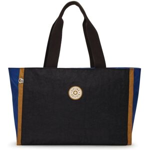 Kipling Nalo Large Tote With Zipped Main Compartment - Bla Blue Beige Rrp £68 Kipling Nalo Large Tote With Zipped Main Compartment - Bla Blue Beige Rrp £68