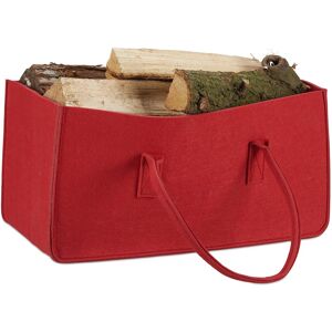 Relaxdays Firewood Basket Felt Tote Bag Portable Log Holder 27 Litres Flexible Lightweight Relaxdays Firewood Basket Felt Tote Bag Portable Log Holder 27 Litres Flexible Lightweight
