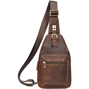 House Of Leather Real Leather Chest Bag Cross Body Small Travel Pouch Phoenix Rust Brown House Of Leather Real Leather Chest Bag Cross Body Small Travel Pouch Phoenix Rust Brown