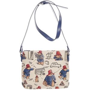 Signare Paddington Bear Tapestry Casual Cross Body Shoulder Hand Bag Cream Blue Signare Paddington Bear Tapestry Casual Cross Body Shoulder Hand Bag Cream Blue