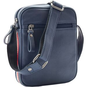 A1 Fashion Goods Mens Navy Leather Cross Body Flight Bag Multi Zip Pockets Small Messenger Pouch A1 Fashion Goods Mens Navy Leather Cross Body Flight Bag Multi Zip Pockets Small Messenger Pouch