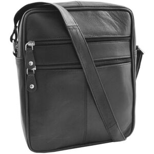 A1 Fashion Goods Mens Real Leather Shoulder Bag Black Cross Body Sling Flight Utility Pouch New A1 Fashion Goods Mens Real Leather Shoulder Bag Black Cross Body Sling Flight Utility Pouch New