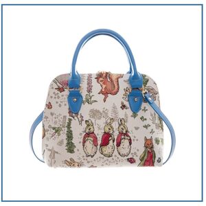 Signare Peter Rabbit Tapestry 2 In 1 Convertible Shoulder Grab Bag Cream Blue Signare Peter Rabbit Tapestry 2 In 1 Convertible Shoulder Grab Bag Cream Blue