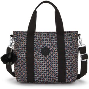 Kipling Small Tote Bag Asseni Mini In Geo Feather Print Fw2025 Rrp £78 Kipling Small Tote Bag Asseni Mini In Geo Feather Print Fw2025 Rrp £78