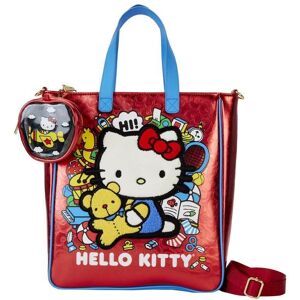 Loungefly Sanrio Hello Kitty 50th Anniversary Metallic Tote Bag With Coin Bag Loungefly Sanrio Hello Kitty 50th Anniversary Metallic Tote Bag With Coin Bag