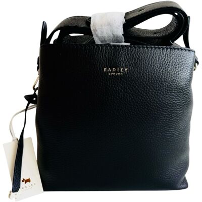 Radley Handbag Black Leather Medium Bag Crossbody - Dukes Place - Rrp £219 Radley Handbag Black Leather Medium Bag Crossbody - Dukes Place - Rrp £219