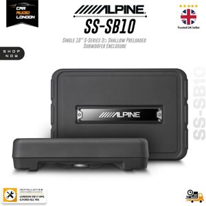 Alpine Ss-Sb10 10\" Shallow Subwoofer Enclosure 300w Rms 2ω Slim Bass Box Alpine Ss-Sb10 10\" Shallow Subwoofer Enclosure 300w Rms 2ω Slim Bass Box
