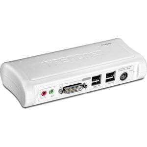 TRENDnet Kvm Switch 2 Port With Switch And Cable Kit Audio Dvi Usb TRENDnet Kvm Switch 2 Port With Switch And Cable Kit Audio Dvi Usb