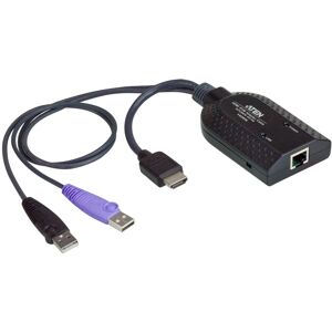 Aten Usb - Hdmi To Cat5e/6 Kvm Adapter Cable Cpu Module Usb Hdmi Black Plastic 1 Aten Usb - Hdmi To Cat5e/6 Kvm Adapter Cable Cpu Module Usb Hdmi Black Plastic 1