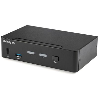 Startech.Com 2 Port Displayport Kvm Switch - 4k 60hz - Single Display - Dual Por Startech.Com 2 Port Displayport Kvm Switch - 4k 60hz - Single Display - Dual Por
