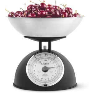 Salter Timeless Mechanical Kitchen Scale – 5kg, Retro Design, 2l Bowl, Black Salter Timeless Mechanical Kitchen Scale – 5kg, Retro Design, 2l Bowl, Black