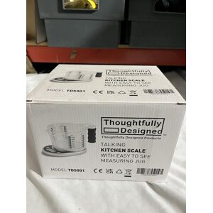 Thoughtfully Designed Talking Kitchen Scale With Easy To See Jug Thoughtfully Designed Talking Kitchen Scale With Easy To See Jug