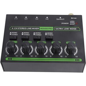 Eu Plug 100‑240v 4 Channel Mixer Rgb Light Low Noise Multifunctional Dj Cont New Eu Plug 100‑240v 4 Channel Mixer Rgb Light Low Noise Multifunctional Dj Cont New