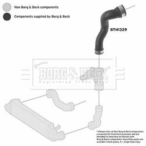 Borg & Beck Charger Air Hose - Bth1329 Borg & Beck Charger Air Hose - Bth1329