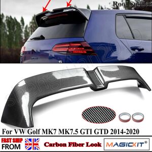 Magickit Carbon Look Boot Spoiler For Vw Golf R Gtd Gti Oettinger Style Mk7 Mk7.5 2014-20 Magickit Carbon Look Boot Spoiler For Vw Golf R Gtd Gti Oettinger Style Mk7 Mk7.5 2014-20