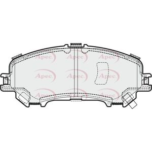Apec Front Brake Pad Set For Nissan X-Trail Dci R9m 1.6 April 2014 To Present Apec Front Brake Pad Set For Nissan X-Trail Dci R9m 1.6 April 2014 To Present
