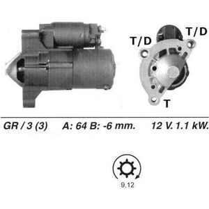 Genuine Wai Starter Motor For Peugeot 407 Sw 2.0 Litre (05/2004-12/2006) Genuine Wai Starter Motor For Peugeot 407 Sw 2.0 Litre (05/2004-12/2006)