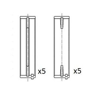 Fai Bm1066-025 Crankshaft Bearings Fits Hyundai Kia Fai Bm1066-025 Crankshaft Bearings Fits Hyundai Kia