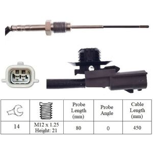 Fuel Parts Pre Dpf Exhaust Temperature Sensor For Mercedes Benz Citan 1.5 109 Cdi 2012-2021 Fuel Parts Pre Dpf Exhaust Temperature Sensor For Mercedes Benz Citan 1.5 109 Cdi 2012-2021