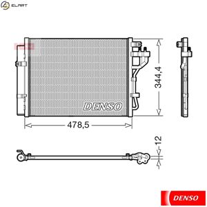 Denso Condenser Air Conditioning Dcn43006 For Kia Picanto/eko/taxi Morning/ii 1.0l Denso Condenser Air Conditioning Dcn43006 For Kia Picanto/eko/taxi Morning/ii 1.0l