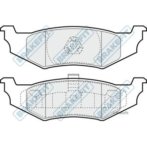 Apec Rear Brake Pad Set - Brake Pad Set for Chrysler - Blue Apec Rear Brake Pad Set - Brake Pad Set for Chrysler - Blue
