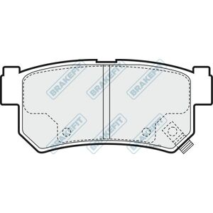 Apec Rear Brake Pad Set For Ssangyong Rexton Rx290 2.9 April 2002 To April 2006 Apec Rear Brake Pad Set For Ssangyong Rexton Rx290 2.9 April 2002 To April 2006