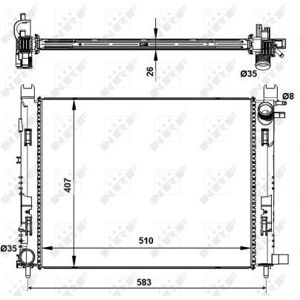Nrf Radiator For Dacia Duster 16v Lpg 1.6 Litre October 2013 To April 2018 Nrf Radiator For Dacia Duster 16v Lpg 1.6 Litre October 2013 To April 2018