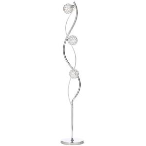 BHS Orianna Floor Lamp - Chrome, Spiral, Crystal - Floor Lamp BHS Orianna Floor Lamp - Chrome, Spiral, Crystal - Floor Lamp