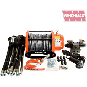Hydraulic Winch 15000 Lb Winchmax Original Orange Winch + Dyneema Synthetic Rope Hydraulic Winch 15000 Lb Winchmax Original Orange Winch + Dyneema Synthetic Rope