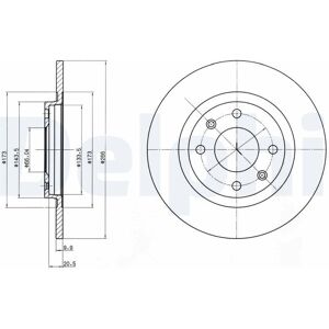 Delphi X2 Front Brake Disc Bg2308 Fits Citroen Peugeot Bx 304 305 405 Solid Oiled Delphi X2 Front Brake Disc Bg2308 Fits Citroen Peugeot Bx 304 305 405 Solid Oiled