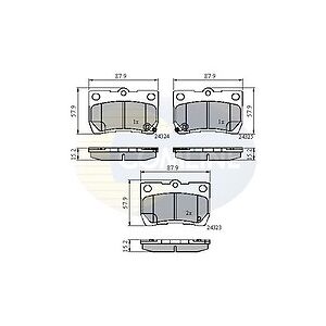 Comline Rear Brake Pads for Lexus GS 2005-2011, IS 2005-2013, C 2009-2015 - Brake system parts Comline Rear Brake Pads for Lexus GS 2005-2011, IS 2005-2013, C 2009-2015 - Brake system parts
