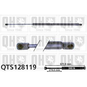 Quinton Hazell Car Vehicle Gas Spring Boot Strut - Qts128119 Quinton Hazell Car Vehicle Gas Spring Boot Strut - Qts128119