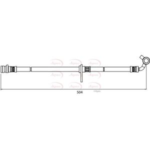 Apec Rear Brake Hose For Honda Cr-V Cdti N22a2 2.2 March 2005 To February 2006 Apec Rear Brake Hose For Honda Cr-V Cdti N22a2 2.2 March 2005 To February 2006